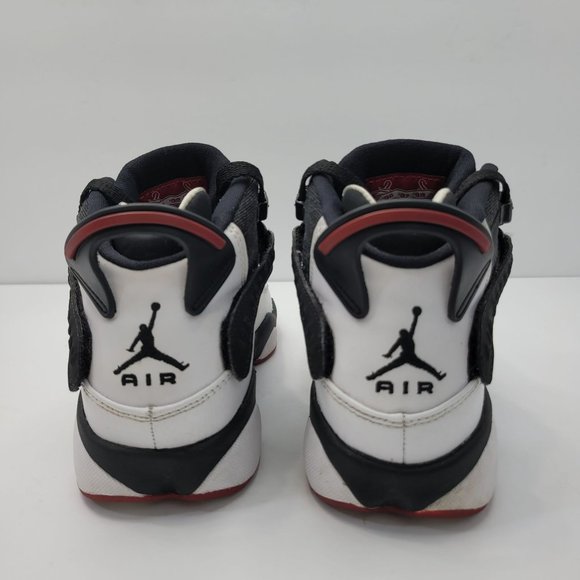 Nike Air Jordan 6 Ring GS Youth Black White Gym Red 323419-012 US Size 4.5Y - Picture 4 of 8
